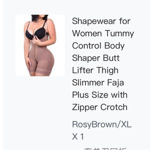 CURVY👗FAJA 	
Shapewear for Women Tummy Control Body Shaper Butt